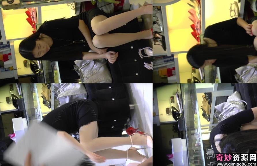 粉色高跟鞋的街拍试穿