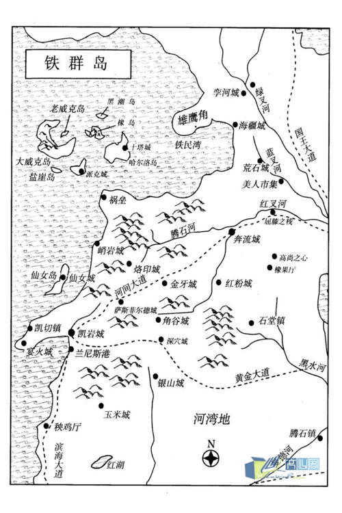 冰与火之歌全集冰与火之歌1-5部冰与火之歌3部前传高清地图