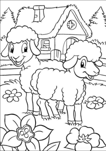 可打印儿童涂色填色模板