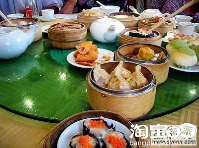 中国早茶、晚茶和宴会