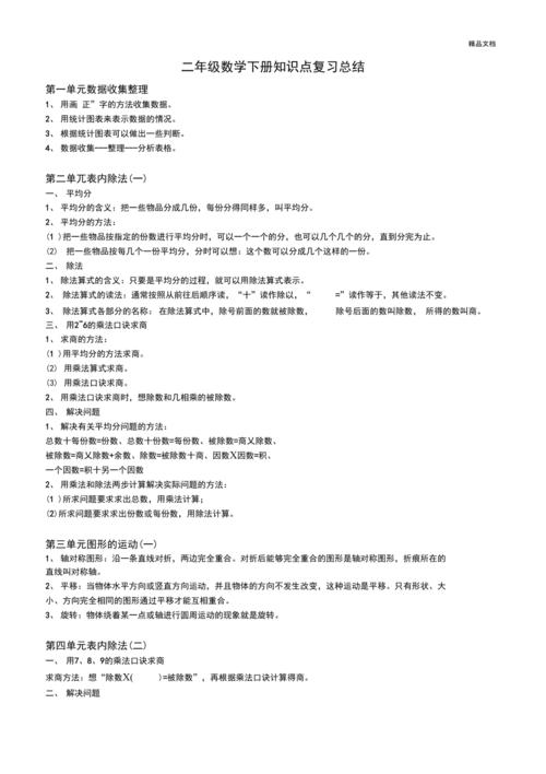 1~9年级知识点易错点汇总
