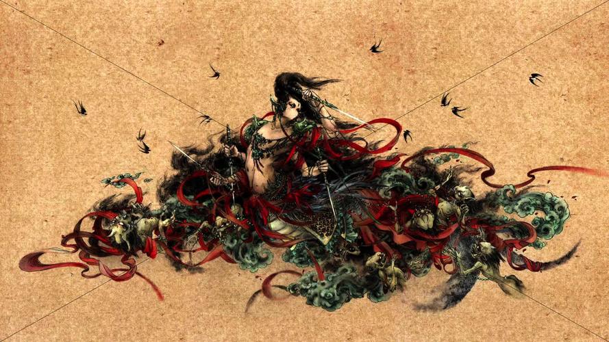 传承经典古籍：百鬼夜行图卷高清扫描