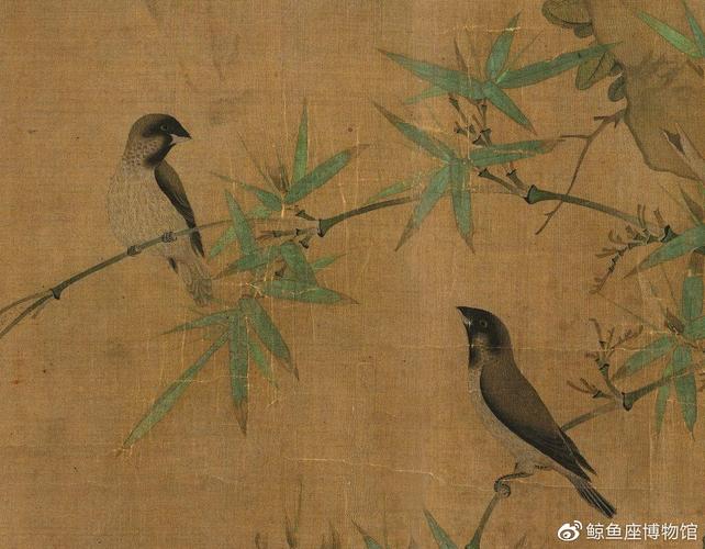 宋徽宗赵佶绘的五色鹦鹉图，美国波士顿美术馆藏本