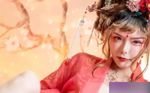 夏小秋轻盈神妃，新春贺图，艺术作品尽显风采