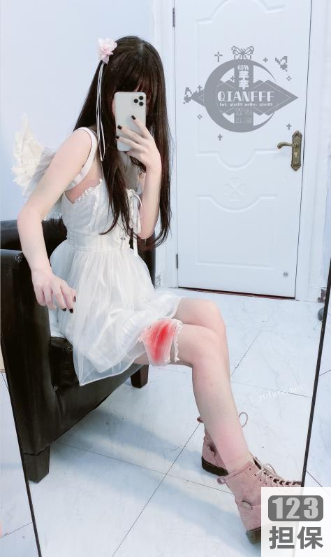 芊芊天使白色芭蕾裙学生袜翅膀白皙肤色VIP私人定制收藏